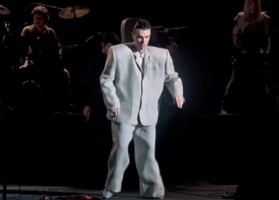 Talking Heads lead singer David Byrne in a comically big suit was one of the iconic parts of the 2004 concert film Stop Making Sense.